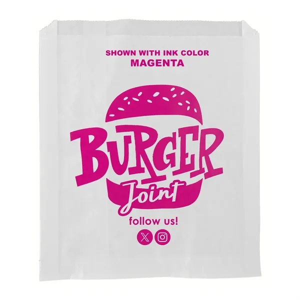 7" x 8" grease resistant white paper sandwich bags with one... from ASI 45795 Colorguppy Printing