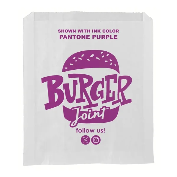 7" x 8" grease resistant white paper sandwich bags with one... from ASI 45795 Colorguppy Printing