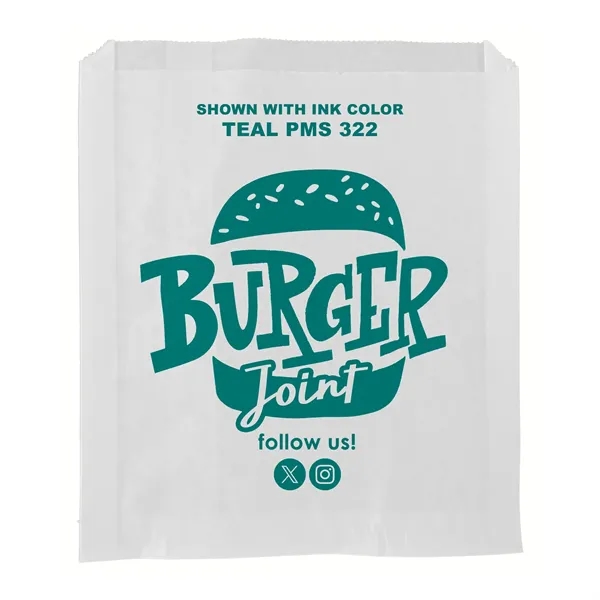 7" x 8" grease resistant white paper sandwich bags with one... from ASI 45795 Colorguppy Printing