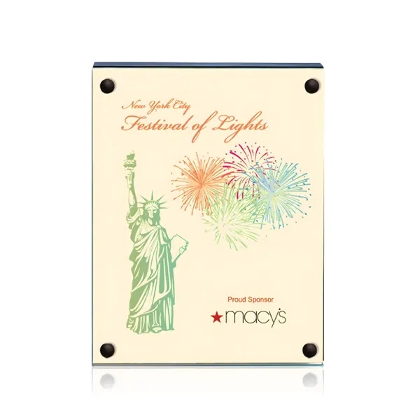 The 5" X 7" Komatex Kingston plaque is made from 3/16"... from ASI 84592 St Regis Group / Prestige Glass