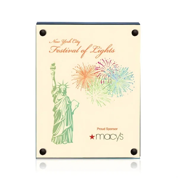 The 5" X 7" Komatex Kingston plaque is made from 3/16"... from ASI 84592 St Regis Group / Prestige Glass