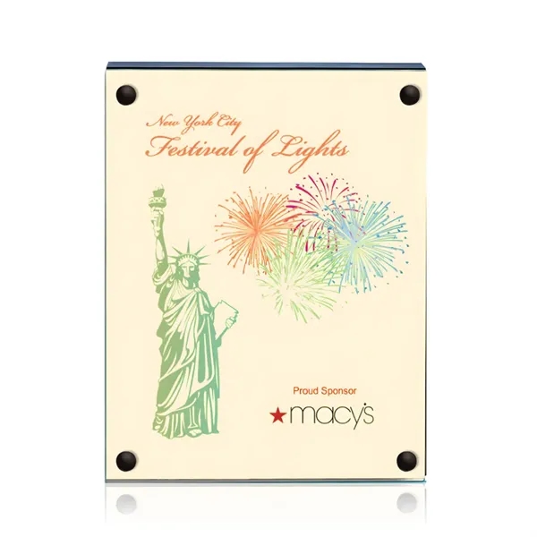 The 5" X 7" Komatex Kingston plaque is made from 3/16"... from ASI 84592 St Regis Group / Prestige Glass