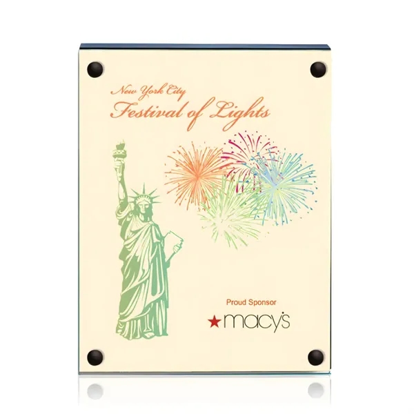 The 5" X 7" Komatex Kingston plaque is made from 3/16"... from ASI 84592 St Regis Group / Prestige Glass