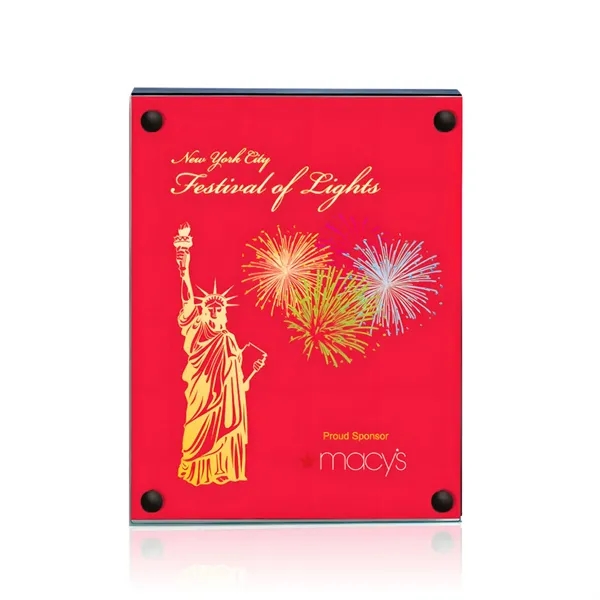 The 5" X 7" Komatex Kingston plaque is made from 3/16"... from ASI 84592 St Regis Group / Prestige Glass