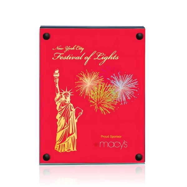 The 5" X 7" Komatex Kingston plaque is made from 3/16"... from ASI 84592 St Regis Group / Prestige Glass