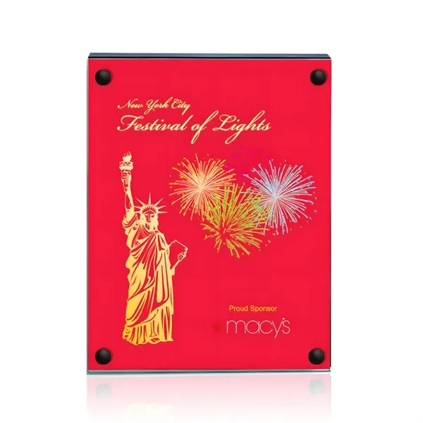 The 5" X 7" Komatex Kingston plaque is made from 3/16"... from ASI 84592 St Regis Group / Prestige Glass