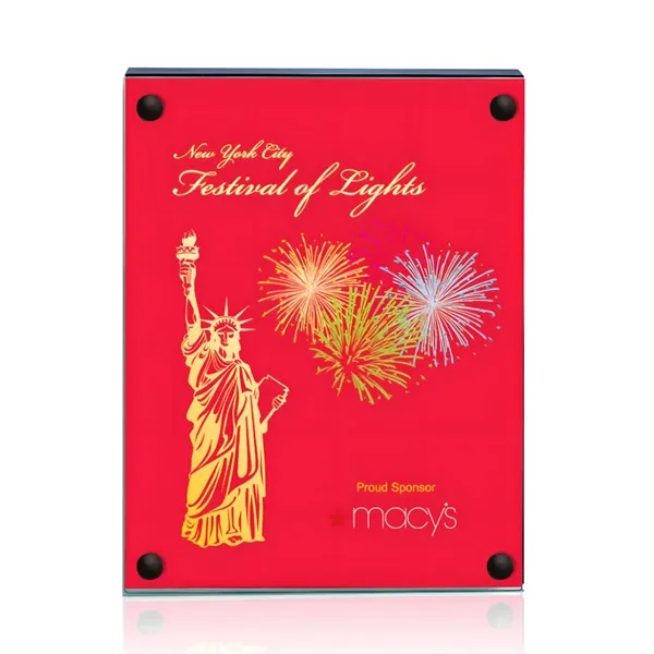 The 5" X 7" Komatex Kingston plaque is made from 3/16"... from ASI 84592 St Regis Group / Prestige Glass