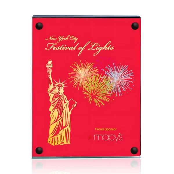 The 5" X 7" Komatex Kingston plaque is made from 3/16"... from ASI 84592 St Regis Group / Prestige Glass