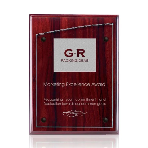 Plaque - Rosewood/Starfire.... from ASI 84592 St Regis Group / Prestige Glass