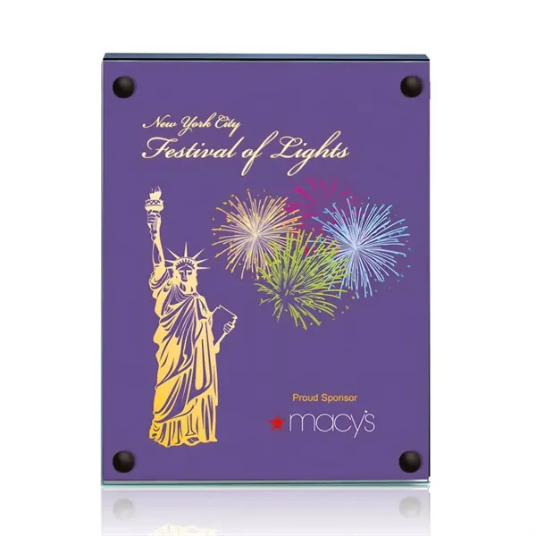 The 5" X 7" Komatex Kingston plaque is made from 3/16"... from ASI 84592 St Regis Group / Prestige Glass