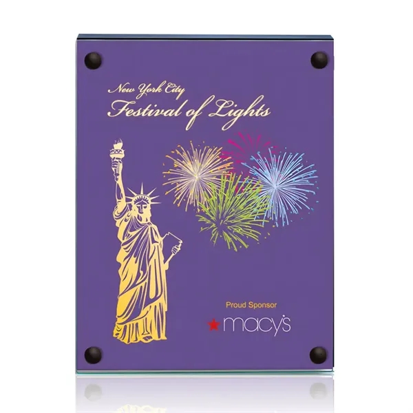 The 5" X 7" Komatex Kingston plaque is made from 3/16"... from ASI 84592 St Regis Group / Prestige Glass