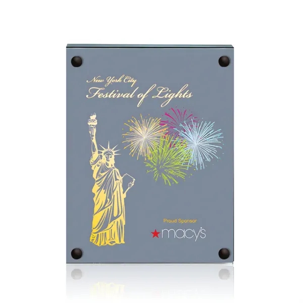 The 5" X 7" Komatex Kingston plaque is made from 3/16"... from ASI 84592 St Regis Group / Prestige Glass