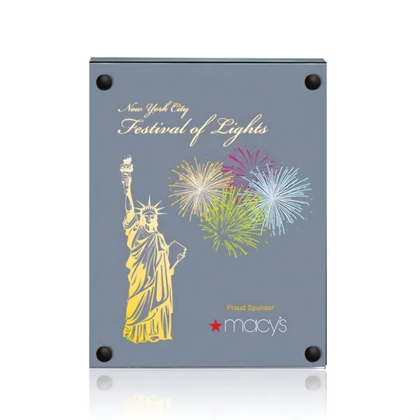 The 5" X 7" Komatex Kingston plaque is made from 3/16"... from ASI 84592 St Regis Group / Prestige Glass