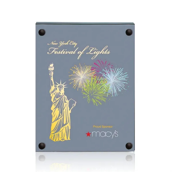 The 5" X 7" Komatex Kingston plaque is made from 3/16"... from ASI 84592 St Regis Group / Prestige Glass