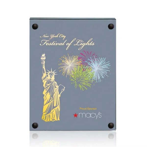 The 5" X 7" Komatex Kingston plaque is made from 3/16"... from ASI 84592 St Regis Group / Prestige Glass