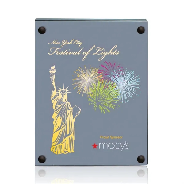 The 5" X 7" Komatex Kingston plaque is made from 3/16"... from ASI 84592 St Regis Group / Prestige Glass