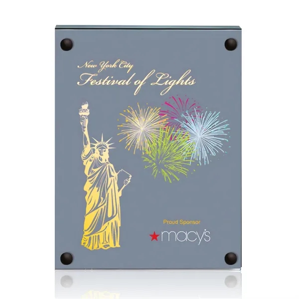 The 5" X 7" Komatex Kingston plaque is made from 3/16"... from ASI 84592 St Regis Group / Prestige Glass