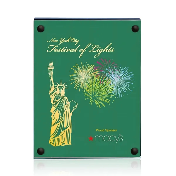 The Kingston plaque is made from 3/16" jade glass with a... from ASI 84592 St Regis Group / Prestige Glass