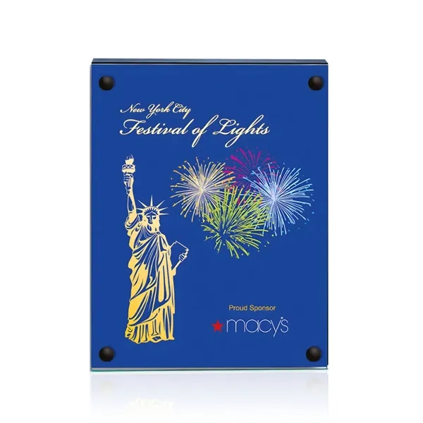 The 5" X 7" Komatex Kingston plaque is made from 3/16"... from ASI 84592 St Regis Group / Prestige Glass