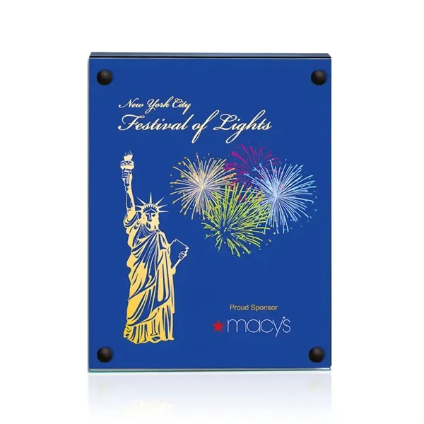 The 5" X 7" Komatex Kingston plaque is made from 3/16"... from ASI 84592 St Regis Group / Prestige Glass