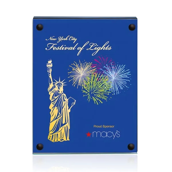 The 5" X 7" Komatex Kingston plaque is made from 3/16"... from ASI 84592 St Regis Group / Prestige Glass