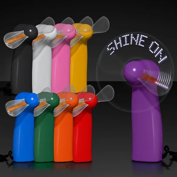 Preprogrammed LED Message Fans.... from ASI 34194 ALightPromos / Alight Promotional Products