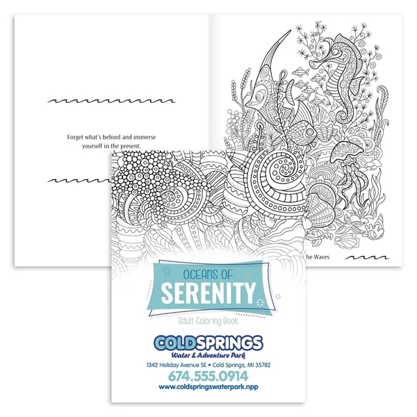 Adult Coloring Book - Serenity by the Sea... from ASI 40480 Koozie Group