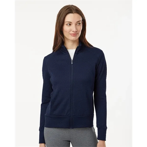 Adidas Women's Ultimate Textured Full-Zip Jacket... from ASI 84358 S&S Activewear