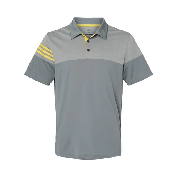 Heather 3-Stripes Block Sport Shirt... from ASI 84358 S&S Activewear