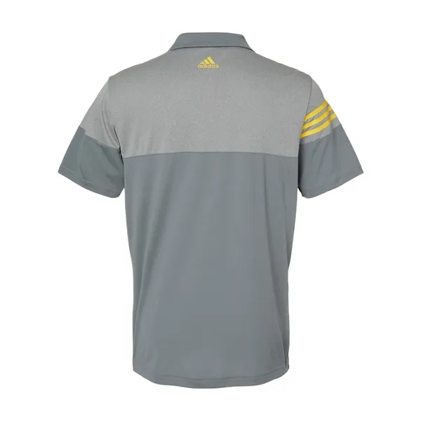 Heather 3-Stripes Block Sport Shirt... from ASI 84358 S&S Activewear