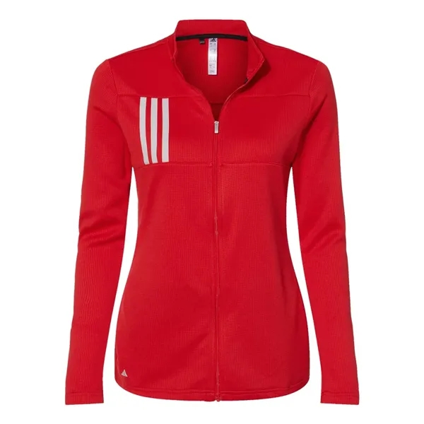 Adidas Women's 3-Stripes Double Knit Full-Zip... from ASI 84358 S&S Activewear