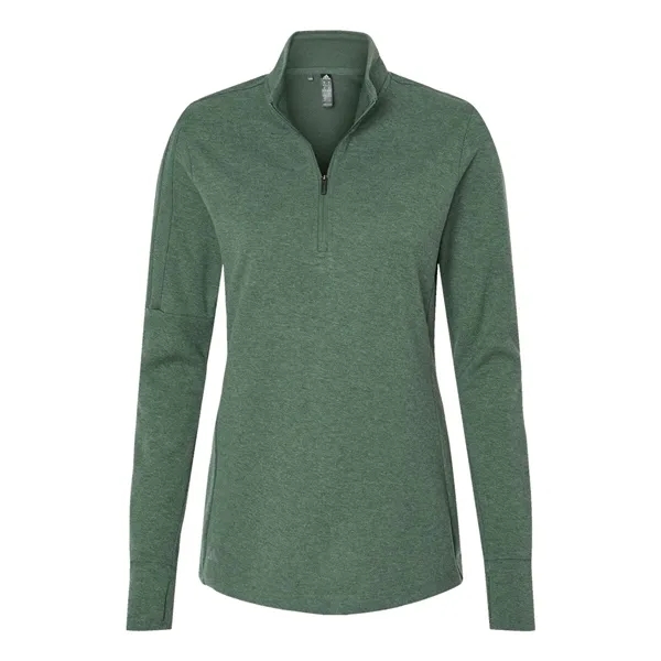 Adidas Women's 3-Stripes Quarter-Zip Sweater... from ASI 84358 S&S Activewear