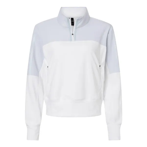 Adidas Women's Fleece Quarter-Zip Pullover... from ASI 84358 S&S Activewear
