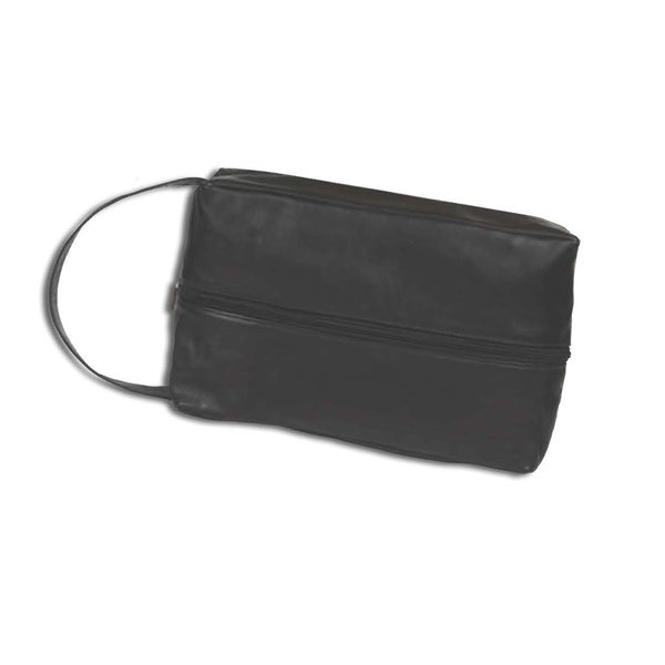 Full grain leather golf shoe bag.... from ASI 97490 ZZ REMOVED - Winston Manufacturing / Wizzer/Winston Leather