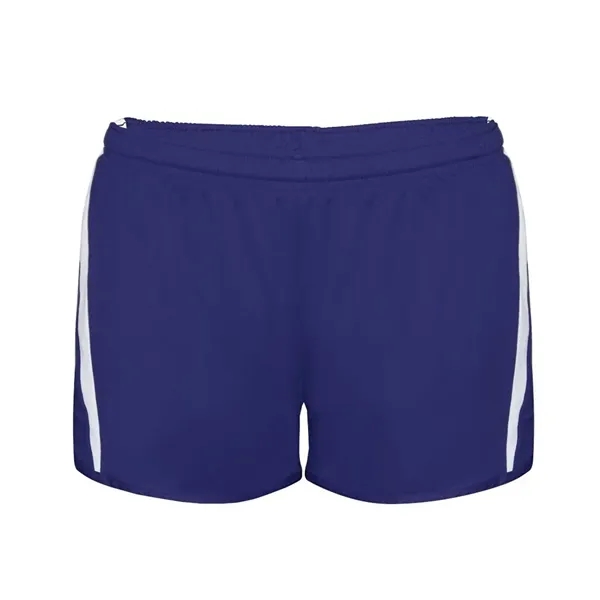 Ladies short with moisture management fabric and contrast side inserts.... from ASI 84358 S&S Activewear