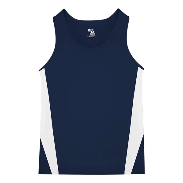 Moisture-wicking, antimicrobial singlet made of 100% polyester with contrast side inserts.... from ASI 84358 S&S Activewear