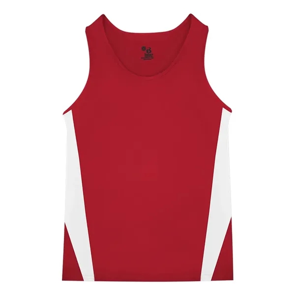 Moisture-wicking, antimicrobial singlet made of 100% polyester with contrast side inserts.... from ASI 84358 S&S Activewear