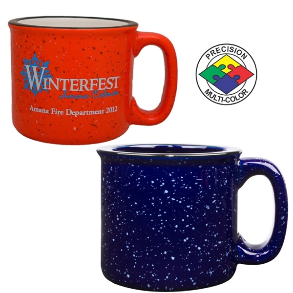 15oz two-tone speckled campfire mug with handle. Spot color.... from ASI 80093 Pyrographics / Pyrographics Line