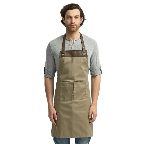 Artisan Collection by Reprime Espresso Bib Apron with Poc...... from ASI 84358 S&S Activewear