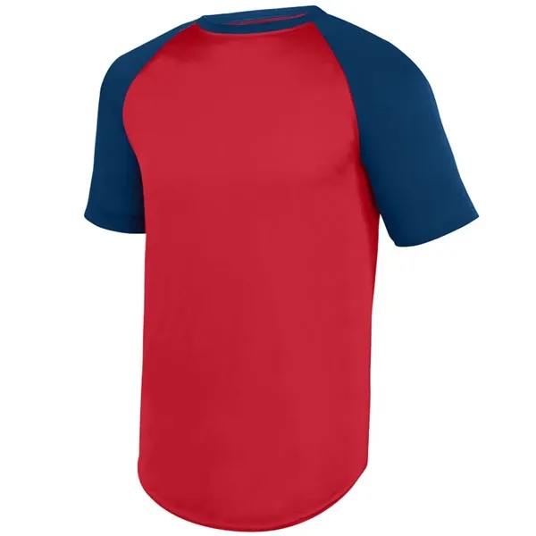 Youth Wicking Short Sleeve Baseball Jersey... from ASI 84358 S&S Activewear