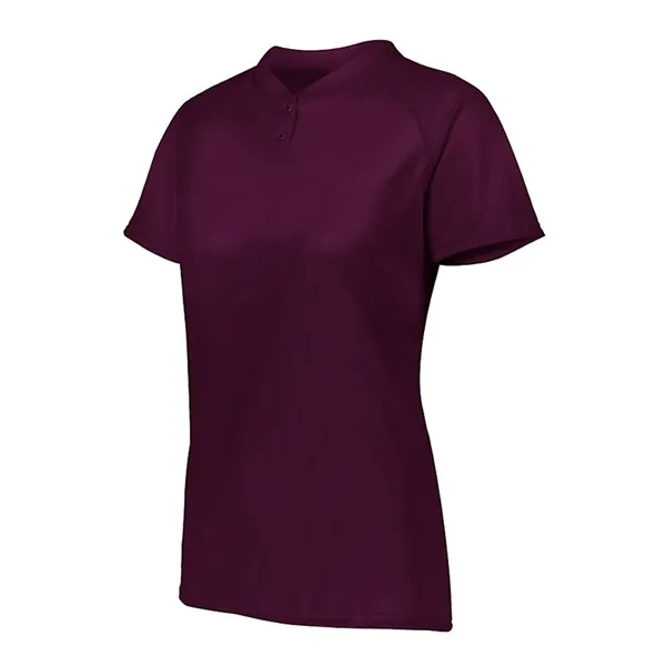 Women's Attain Two-Button Jersey... from ASI 84358 S&S Activewear