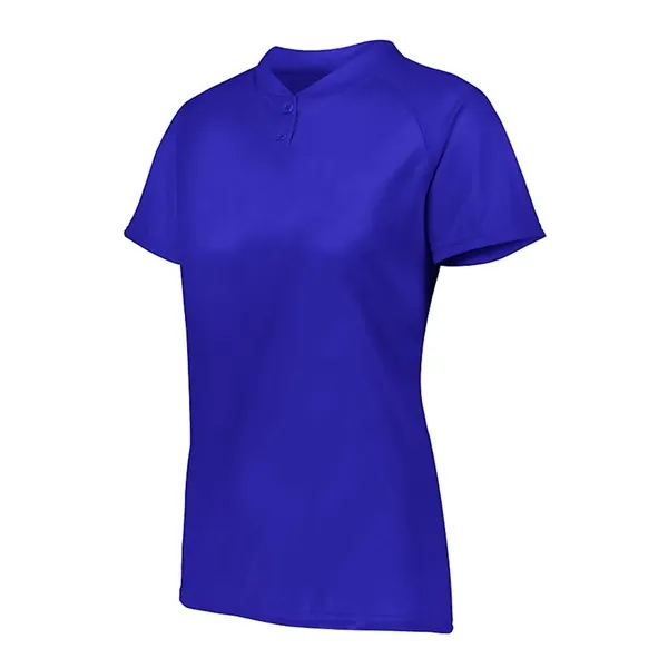 Women's Attain Two-Button Jersey... from ASI 84358 S&S Activewear