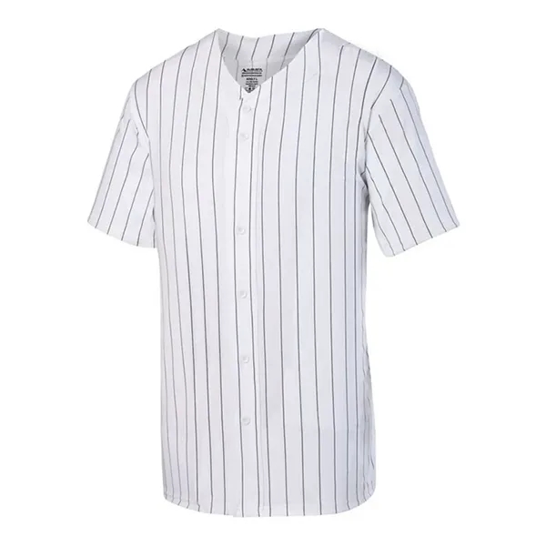 Pinstripe Full Button Baseball Jersey... from ASI 84358 S&S Activewear