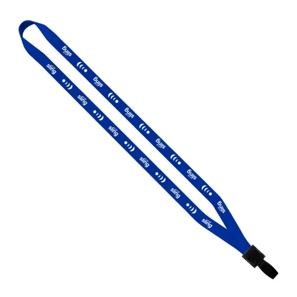 1/2" polyester lanyard with non-swivel plastic hook.... from ASI 88060 Snugz/USA Inc / SnugZ USA®