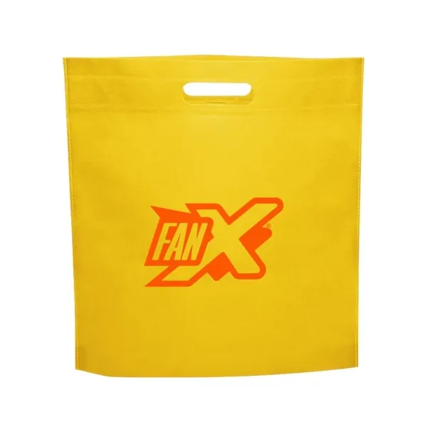 15" x 16" x 2.5" non-woven polypropylene tote bag with die-cut... from ASI 88060 Snugz/USA Inc