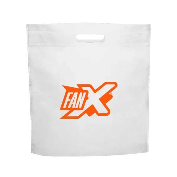 15" x 16" x 2.5" non-woven polypropylene tote bag with die-cut... from ASI 88060 Snugz/USA Inc