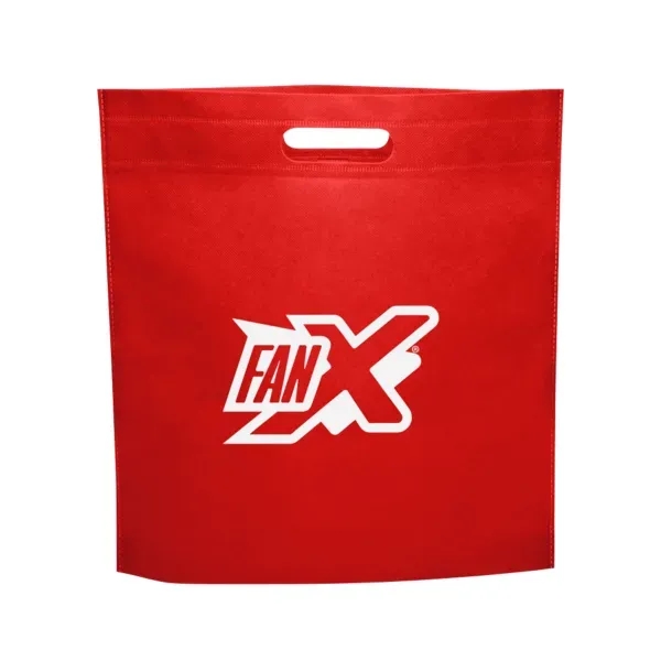 15" x 16" x 2.5" non-woven polypropylene tote bag with die-cut... from ASI 88060 Snugz/USA Inc