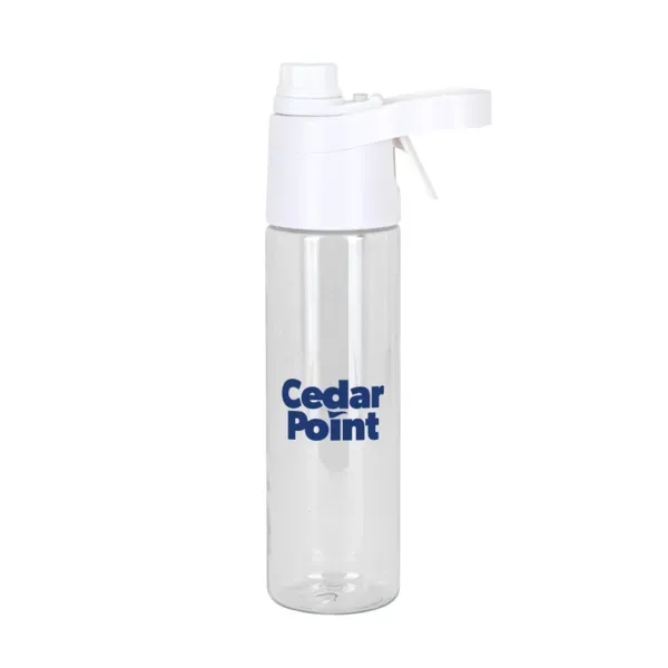 20 oz. rPET spray/drinking bottle with screw-off lid, twist-off cap and... from ASI 88060 Snugz/USA Inc