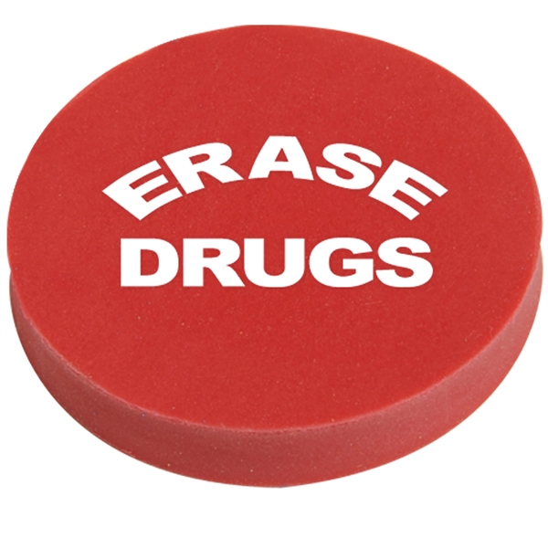 Round pencil eraser made of rubber; measures 1 1/2" x 1/4".... from ASI 52840 Evans Manufacturing