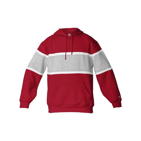 Badger Untied Athletic Fleece Hooded Sweatshirt... from ASI 84358 S&S Activewear
